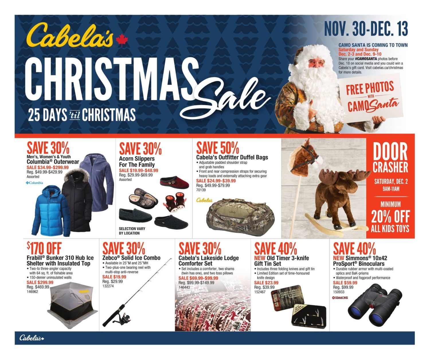 cabelas weekly flyer christmas sale nov 30 dec 13 cabela s current sale flyer