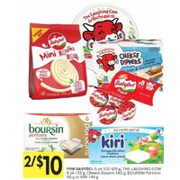 Mini Babybel, The Laughing Cow, Cheese Dippers, Boursin Portions Or Kiri