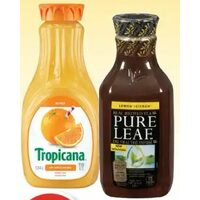 Pure Leaf Iced Tea or Tropicana Beverages