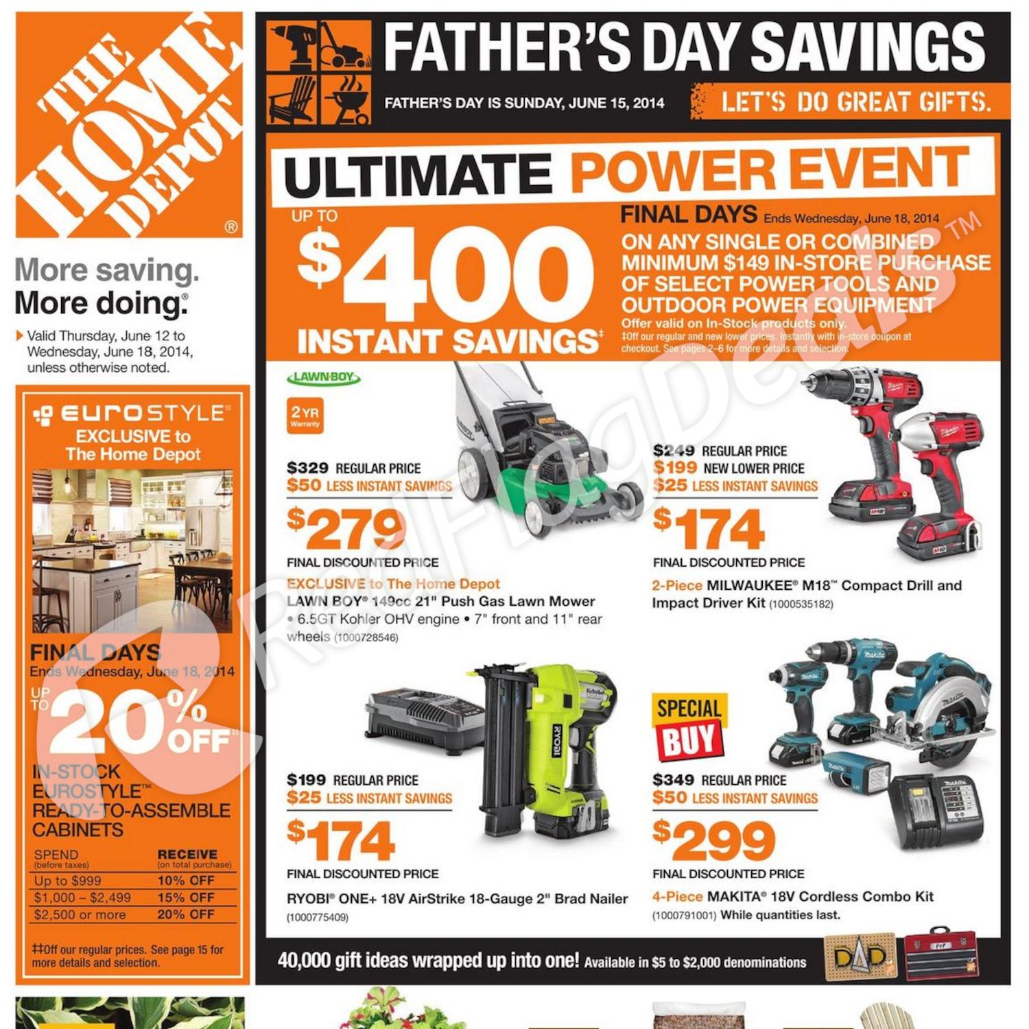 Father S Day Specials At Home Depot Online Not only that, but stores will also be operating at normal business hours so there's no need to rush. father s day specials at home depot