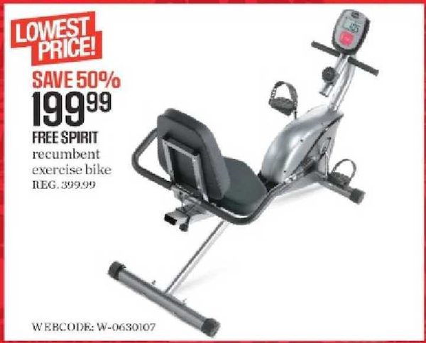 recumbent exercise bike sears