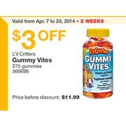 L'il Critters Gummy Vites - $8.99 ($3.00 Off)