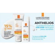 15% off Selected La Roche-Posay Sun Care Products