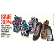 Select Kids' Footwear - 30% Off