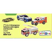 7" 3 in 1 Emergency Vehicles - $14.97 (25% off)