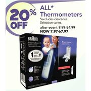 All Thermometers - 20% off