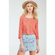 Floral Print Boxy Top - $6.99 ($3.91 Off)