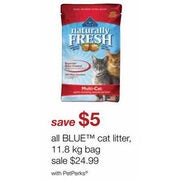 All Blue Cat Litter - $24.99 ($5.00 off)
