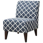 Scarlett Transitional Polyester Fabric Accent Chair - Blue - Online Only - $199.99 ($200.00 off)