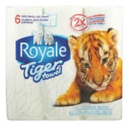 Royale Tiger Paper Towels 6-pk - $4.99