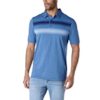 Denver Hayes - Short-sleeve Ombre Chest Stripe Performance Polo - $19.88