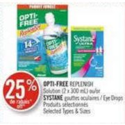 25% off Opti-Free Replenish Solution