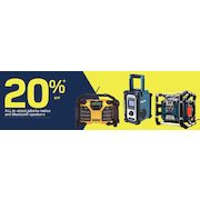 All in-stock Jobsite Redios and Bluetooth Speakers - 20% off