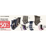 Denverhayes Women's Sport & Fashion Socks  - BOGO 50% Off