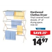 Hardwood Clothes Dryer - $14.97 (25% off)
