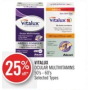 25% Off Vitalux Ocular Multivitamins