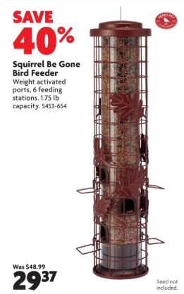 Home Hardware Squirrel Be Gone Bird Feeder Redflagdeals Com
