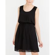 Sleeveless Elastic Waist Solid Dress - $11.98 ($7.99 Off)