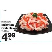 Paramount Imitation Crab Flakes - $4.99/lb