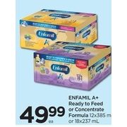 Enfamil A+ Ready To Feed Or Concentrate Formula - $49.99