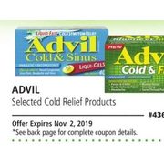 Advil Cold Relief Products - $10.99/with coupon
