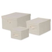 Household Essentials® Canvas Storage Box In Natural - $17.59 - $26.39