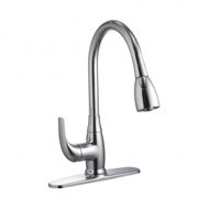 Single-hole Kitchen Faucet With Pull-out Spout And 8-inch Deck Plate - $94.95 ($32.05 Off)