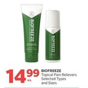 Biofreeze Topical Pain Relievers - $14.99