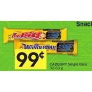 Cadbury Single Bars - $0.99