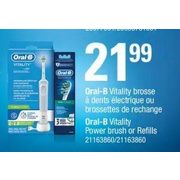 Oral-B Vitality Power Brush Or Refills - $21.99