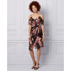 Floral Print Knit Cold Shoulder Dress - $26.00 ($163.95 Off)