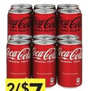 Coca-Cola Mini Cans Soft Drinks - 2/$7.00