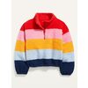 Cozy Sherpa Cropped Quarter-Zip Sweatshirt For Girls - $14.97 ($22.02 Off)