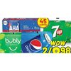 Pepsi Bubly Aha Soft Drink - 2/$8.98