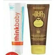 Jergens Natural Glow Mousse Thinkbaby or Sun Bum Sun Care Products - Up to 20% off