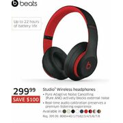 Beats Studio³ Wireless Headphones  - $299.99 ($100.00 off)
