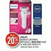 Philips Women's Grooming Appliances, Nivea Men Shave Or Skin Care Products - Up to 20% off