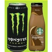 Monster Singles, Starbucks, Red Bull Energy Drink - $2.00 (Up to $1.29 off)