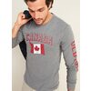 Canada Flag-Graphic Long-Sleeve Tee For Men - $16.97 ($8.02 Off)