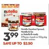 Nutella Hazelnut Spread, Nutella & Go Or Nutella B-ready - $3,99 (Up to $2.50 off)