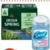 Irish Spring  Bar Soap Secret Invisible or Lady Speed Stick Antiperspirant/Deodorant - $2.99