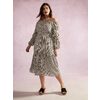 Long Sleeve Off The Shoulder Gingham Midi Dress - Addition Elle - $40.00 ($59.99 Off)