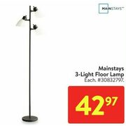 Mainstays 3-Light Floor Lamp - $42.97