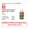 Mother Earth Organic Apple Cider Vinegar - $6.99 ($2.00 off)
