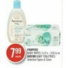 Pampers Baby Wipes Or Aveeno Baby Toiletries - $7.99