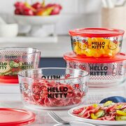 Costco: Pyrex Hello Kitty Decorated 8-Piece Glass Storage Set for $12.97